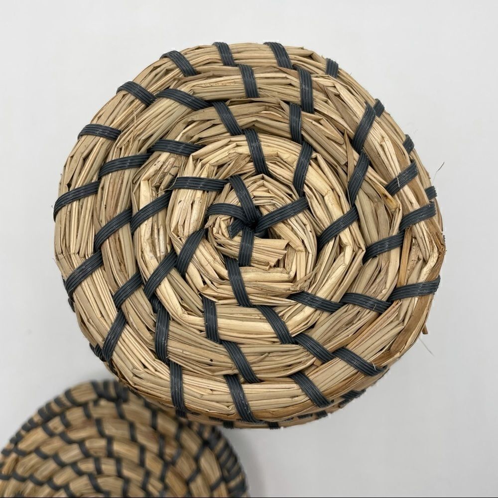 Set of Handmade Woven Baskets - Picture 6 of 8